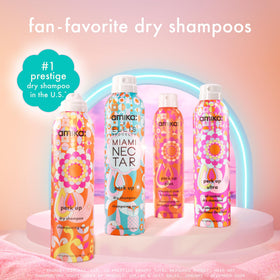 Amika Miami Nectar Dry Shampoo 5.3oz on a vanity