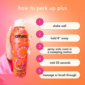 Amika Perk Up Plus Dry Shampoo 5.3oz with fresh flowers