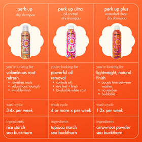 Amika Perk Up Plus Dry Shampoo 5.3oz with hairbrush