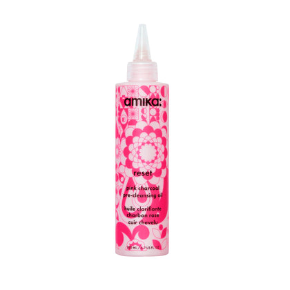 Amika Reset Pink Charcoal Scalp Cleansing Oil front view