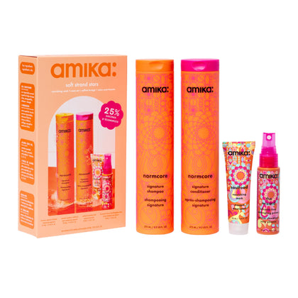 Amika Soft Strand Stars Nourishing Wash + Care Set full view