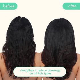 Amika The Kure Conditioner application on hair