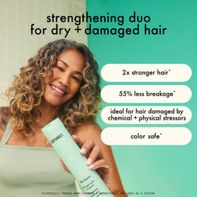 Amika The Kure shampoo bottle with ingredients list