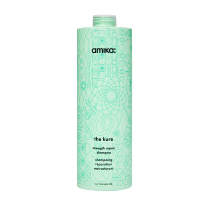 Amika The Kure Strength Repair Shampoo 1000ml front view