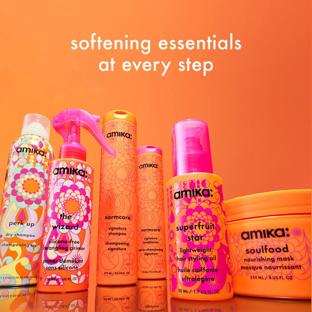 Amika The Wizard Silicone-Free Detangling Primer 150ml lifestyle scene