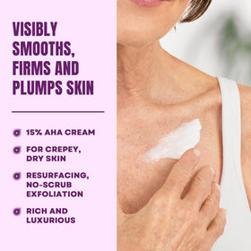 AmLactin Crepe Firming Body Cream 12 oz back view