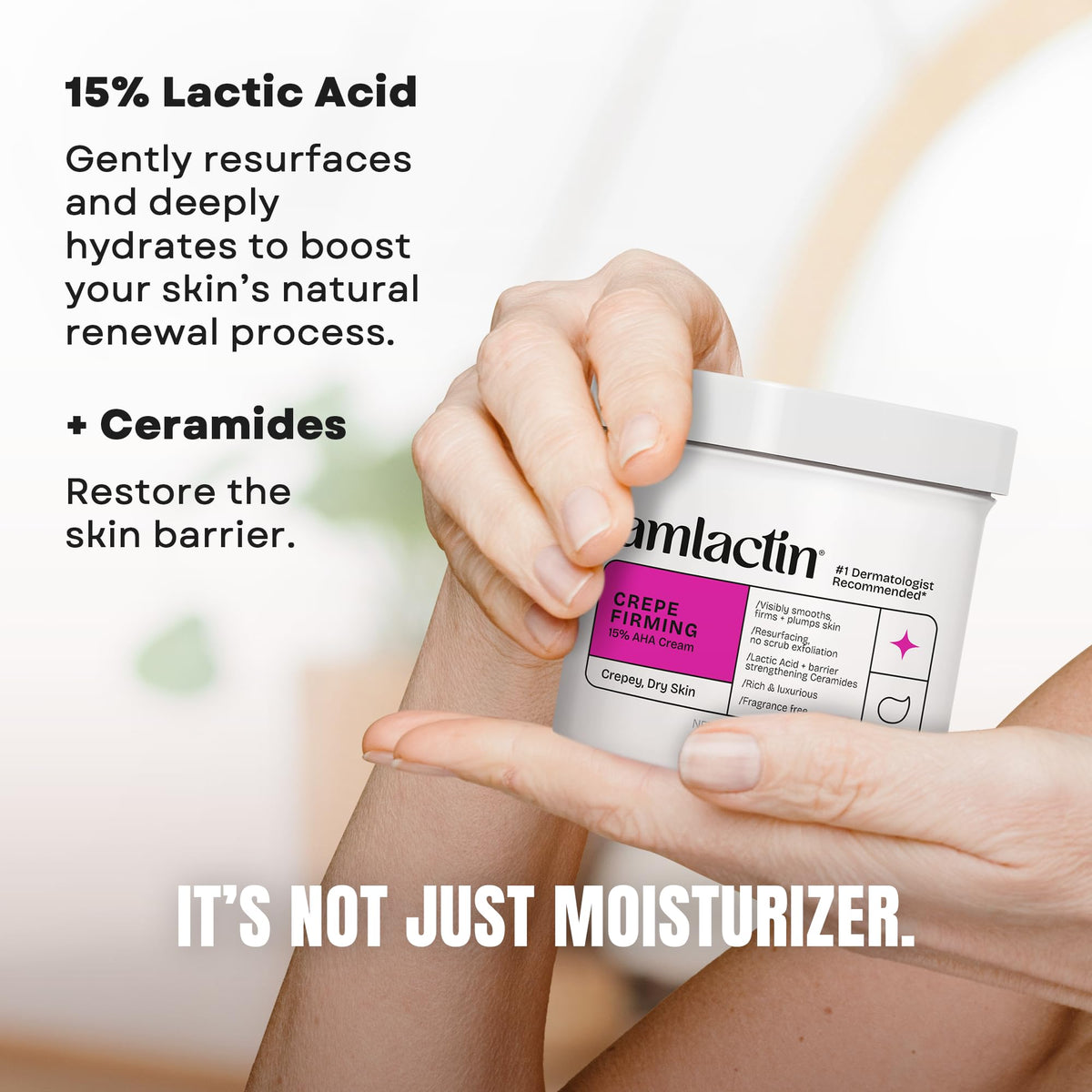 AmLactin Crepe Firming Body Cream 12 oz side view