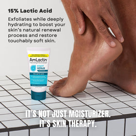 AmLactin Foot Repair Cream application on dry feet
