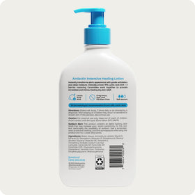 AmLactin Intensive Healing Body Lotion displayed with other skincare products