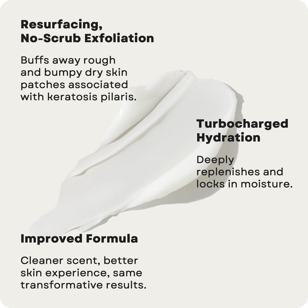 AmLactin KP Bumps Be Gone Body Cream 15% Lactic Acid application on skin