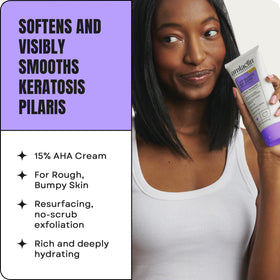 AmLactin KP Bumps Be Gone Body Cream 15% Lactic Acid back view