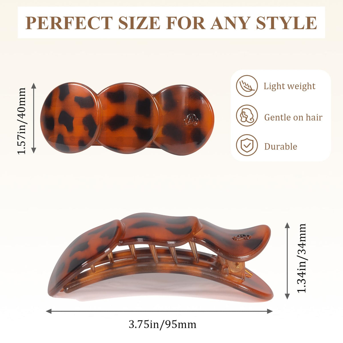 Amlaidu flat hair clips displayed on a vanity