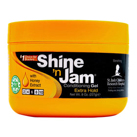 AmPro Shine-n-Jam Maximum Hold Gel 8 oz front view