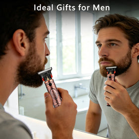 AMULISS Beard Trimmer displayed with other grooming tools