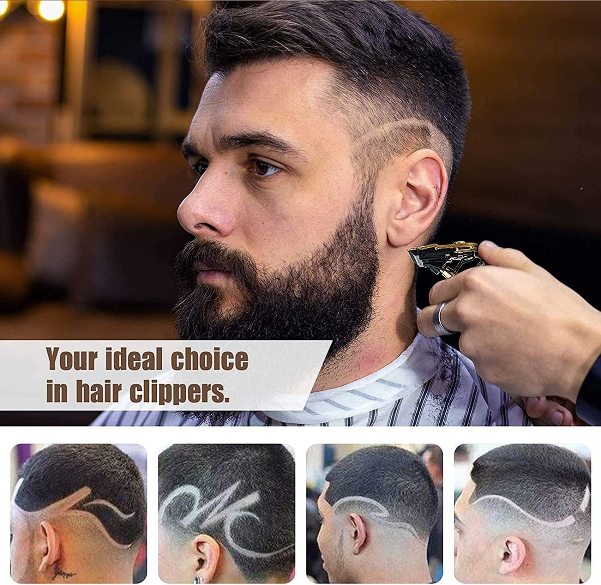AMULISS Men's Beard & Hair Trimmer ergonomic design