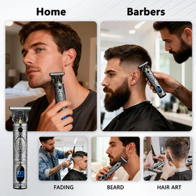 AMULISS Men's Beard & Hair Trimmer with guide combs