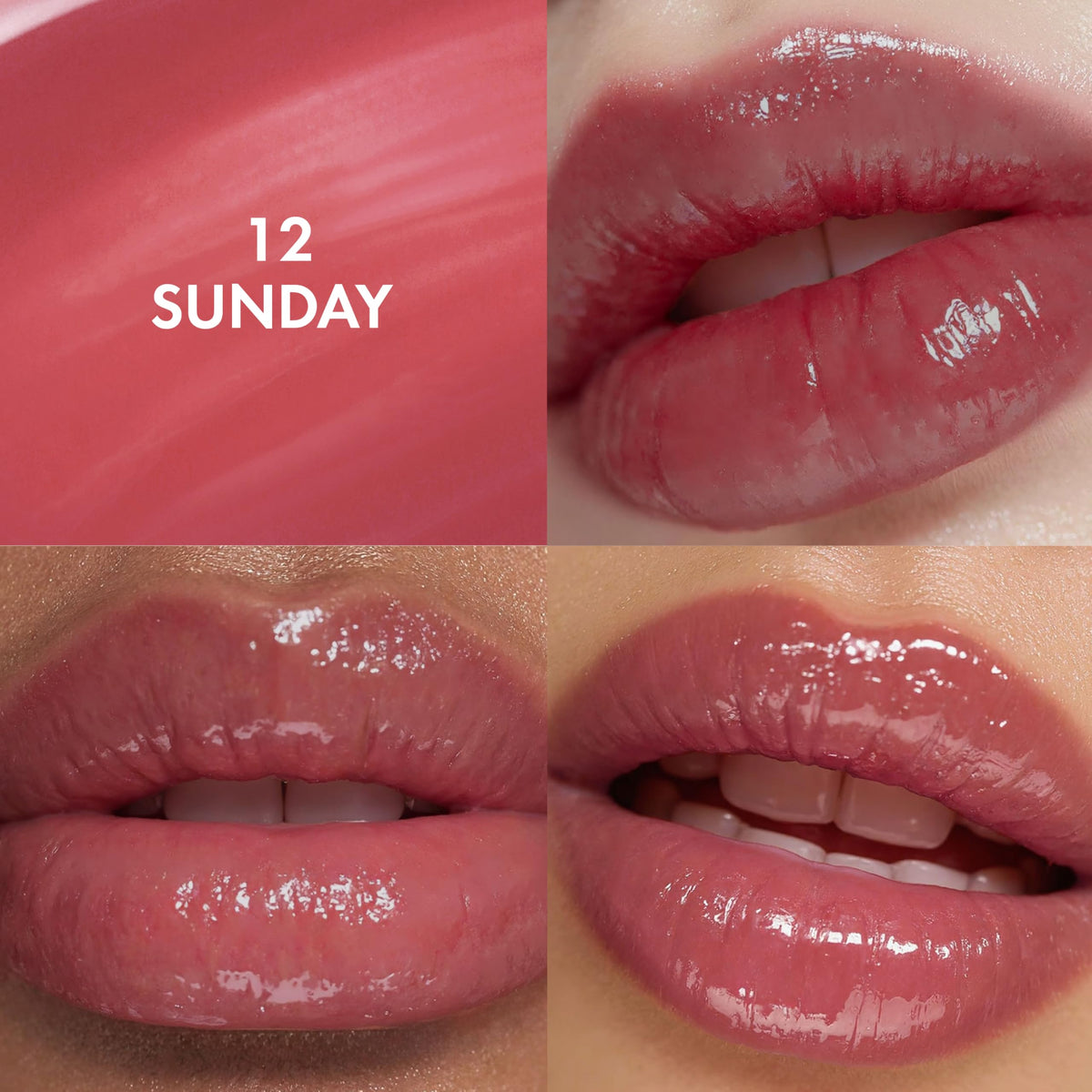Amuse Daisy Flower Dew Tint 12 SUNDAY swatch on lips