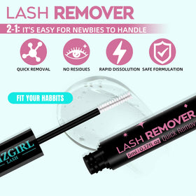 AMZGIRL LASH 2-in-1 Lash Bond and Remover in makeup bag