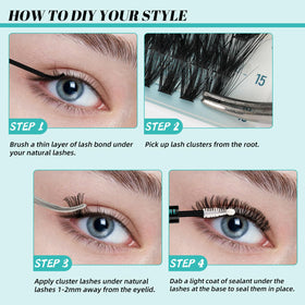 AMZGIRL LASH kit packaging showing all components