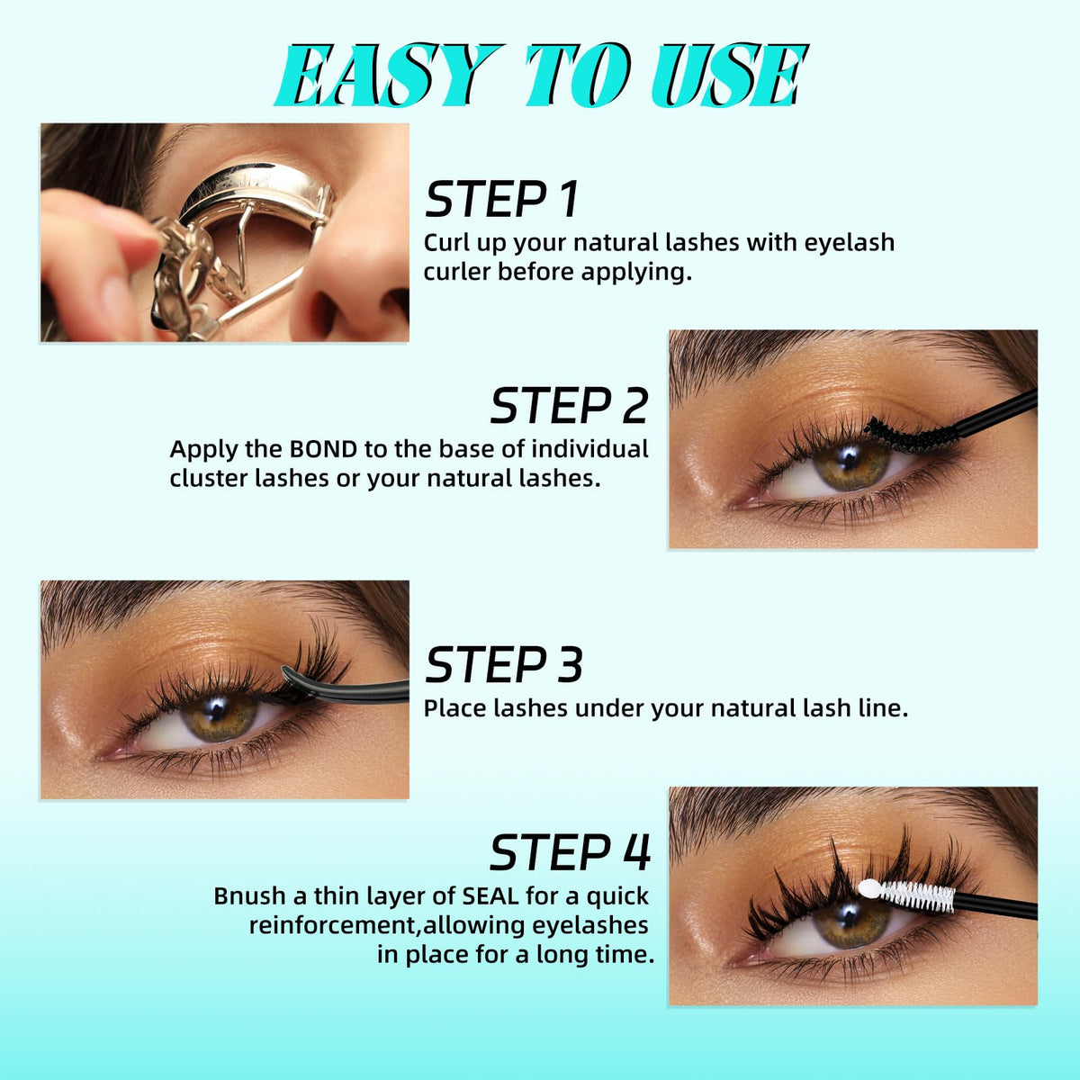 AMZGIRL LASH Mascara Wand Lash Bond Seal close-up