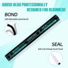 AMZGIRL LASH Mascara Wand Lash Bond Seal in use on eyelashes