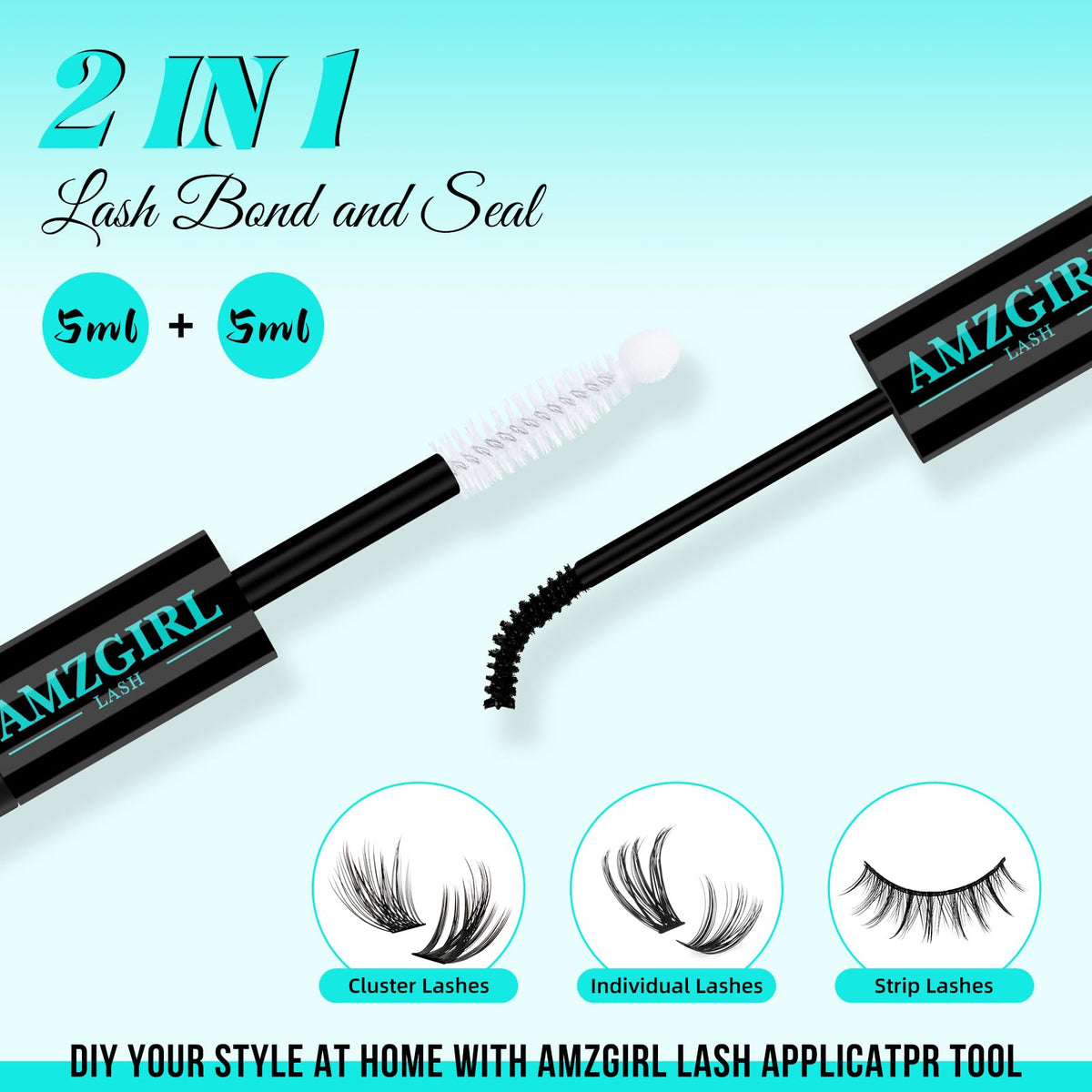 AMZGIRL LASH Mascara Wand Lash Bond Seal packaging