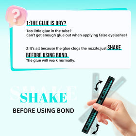 AMZGIRL LASH Mascara Wand Lash Bond Seal with lashes