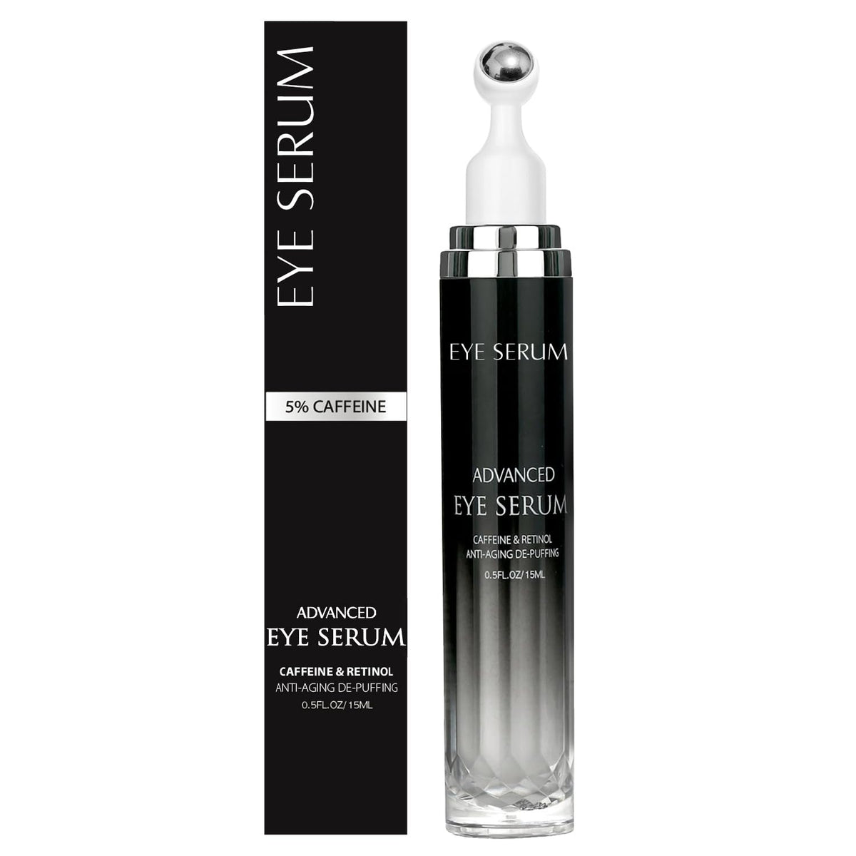 ANAREAL Eye Bags 360° Roller Caffeine Cream front view