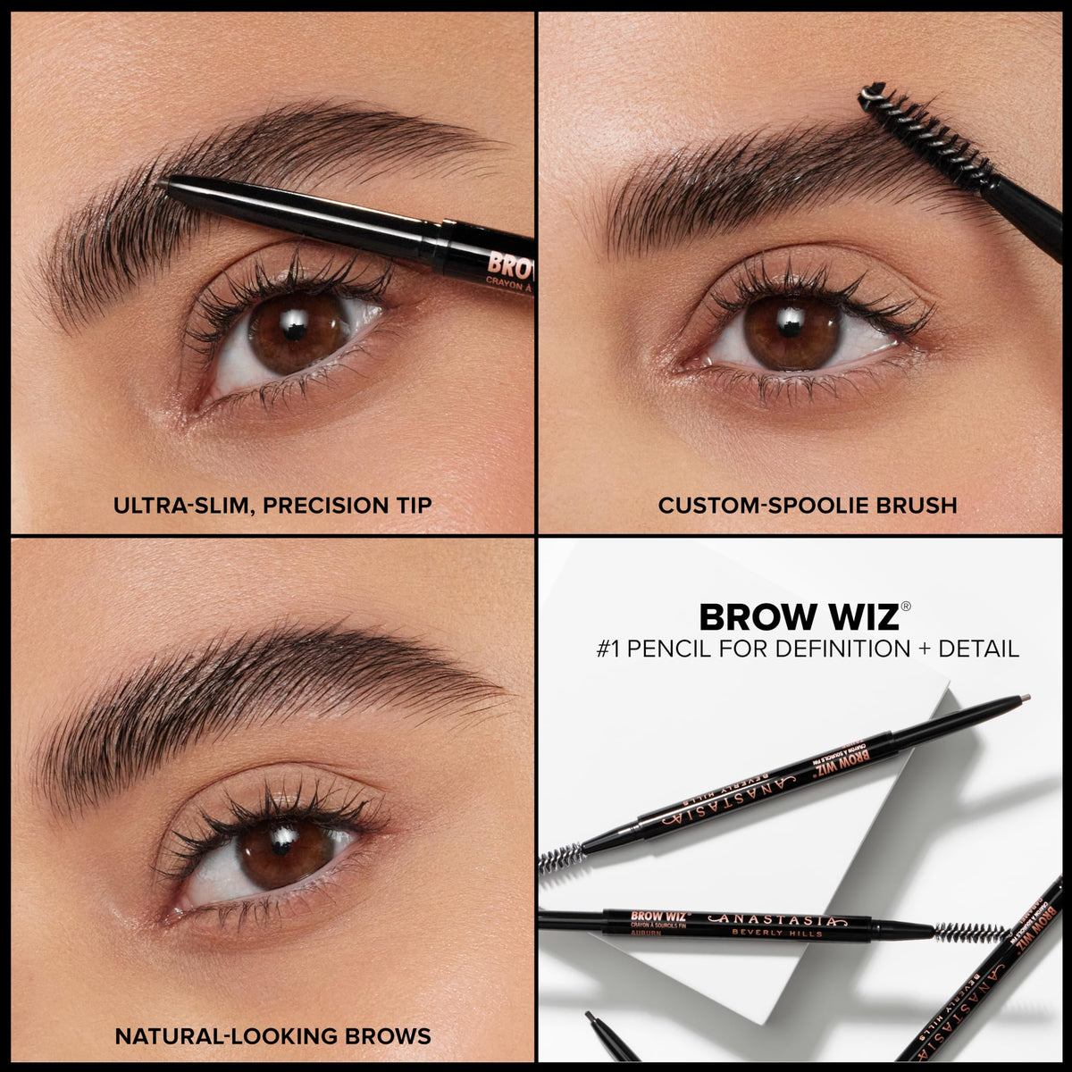 Anastasia Beverly Hills Brow Wiz pencil on makeup table