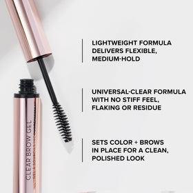 Anastasia Beverly Hills Clear Brow Gel with close-up of texture