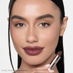 Anastasia Beverly Hills Matte Lipstick applied on model's lips