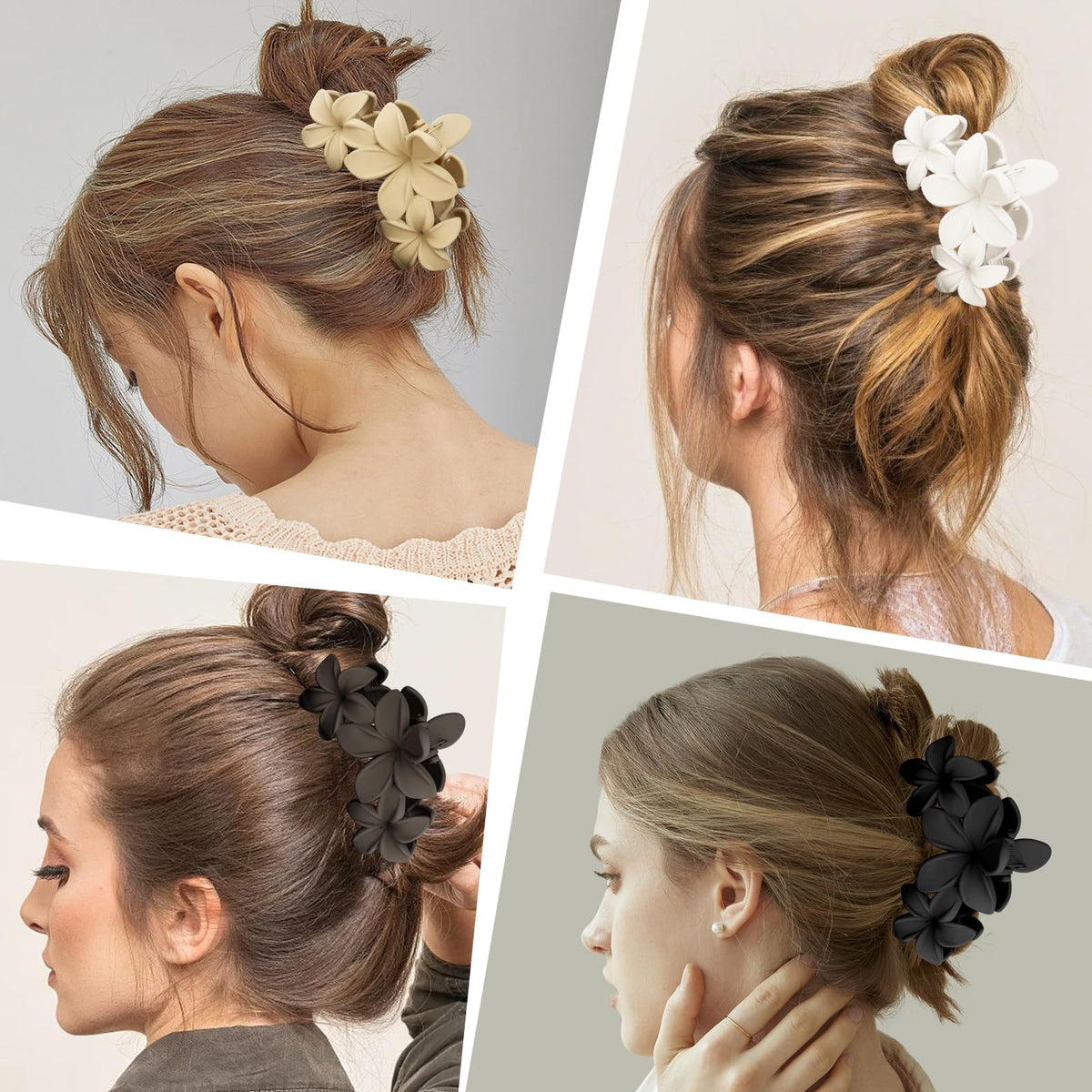 ANBALA flower hair clips displayed with outfit accessories