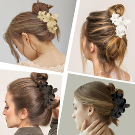 ANBALA flower hair clips displayed with outfit accessories