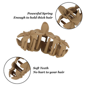 ANBALA Hawaiian Plumeria Flower Hair Clip in black colour
