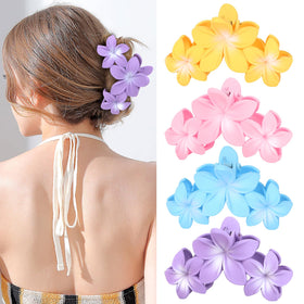 ANBALA Hawaiian Plumeria Large Claw Clip in pink