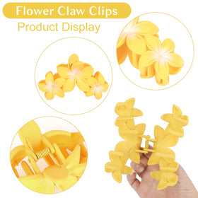 ANBALA Hawaiian Plumeria Large Claw Clip in yellow