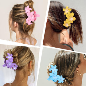 ANBALA Hawaiian Plumeria Large Claw Clip lifestyle scene