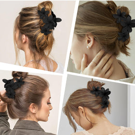 ANBALA Matte Flower Hair Clips displayed on a light background
