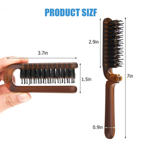 Ancable Travel Folding Hair Brush in a purse for travel
