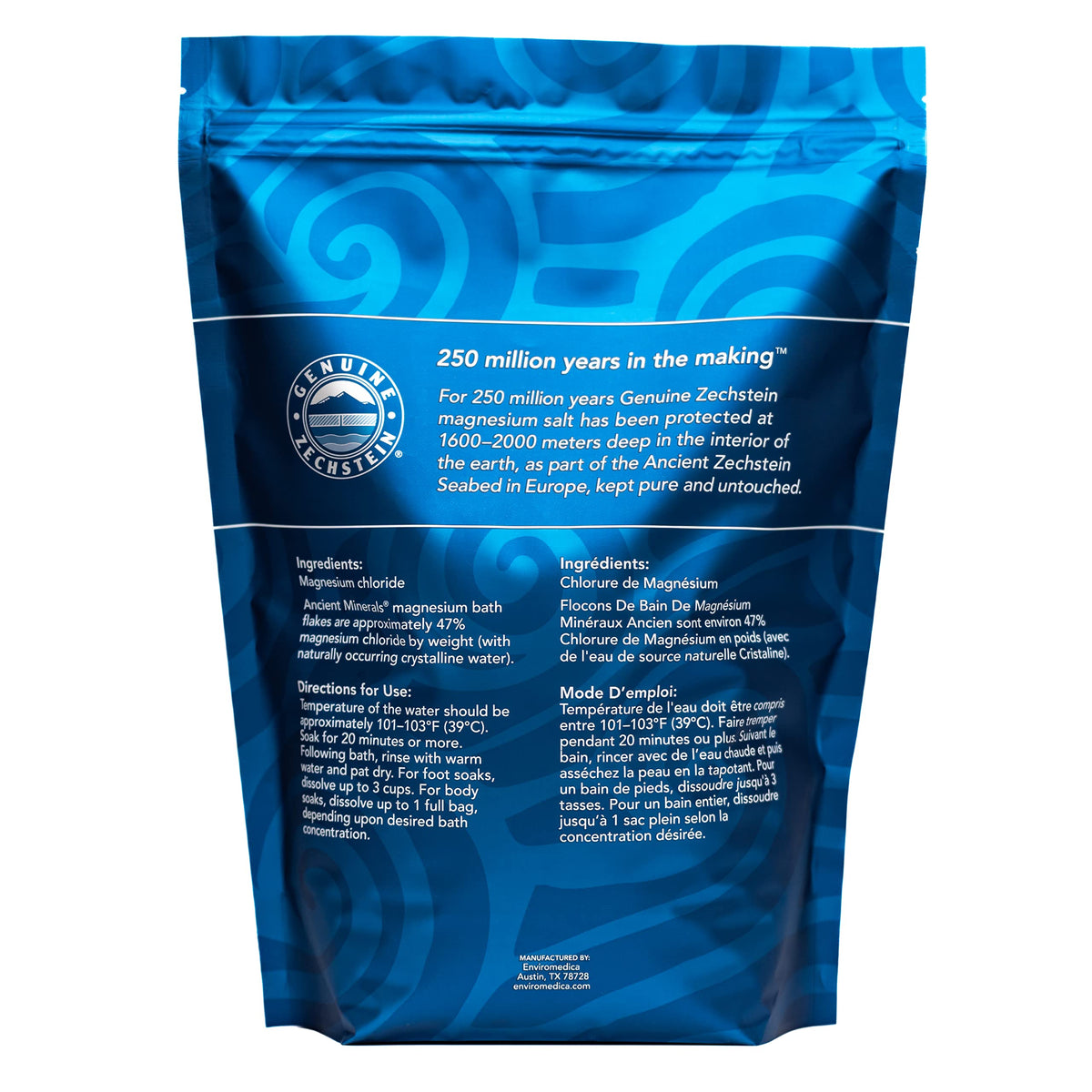 Ancient Minerals Magnesium Bath Flakes lifestyle scene with candles