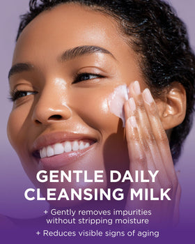 Andalou Naturals Cleansing Milk side view showing packaging details
