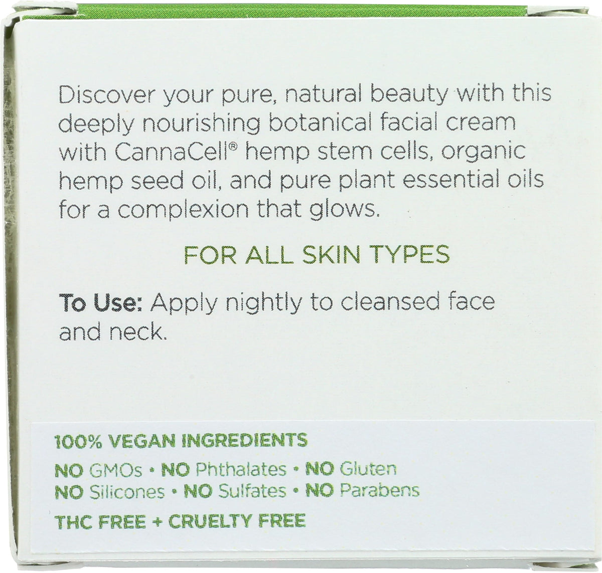 Andalou Naturals Dreamy Night Cream packaging side view