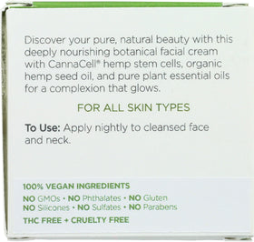 Andalou Naturals Dreamy Night Cream packaging side view