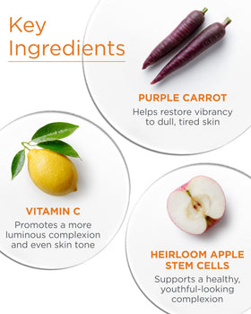 Andalou Naturals Purple Carrot Night Cream application on face