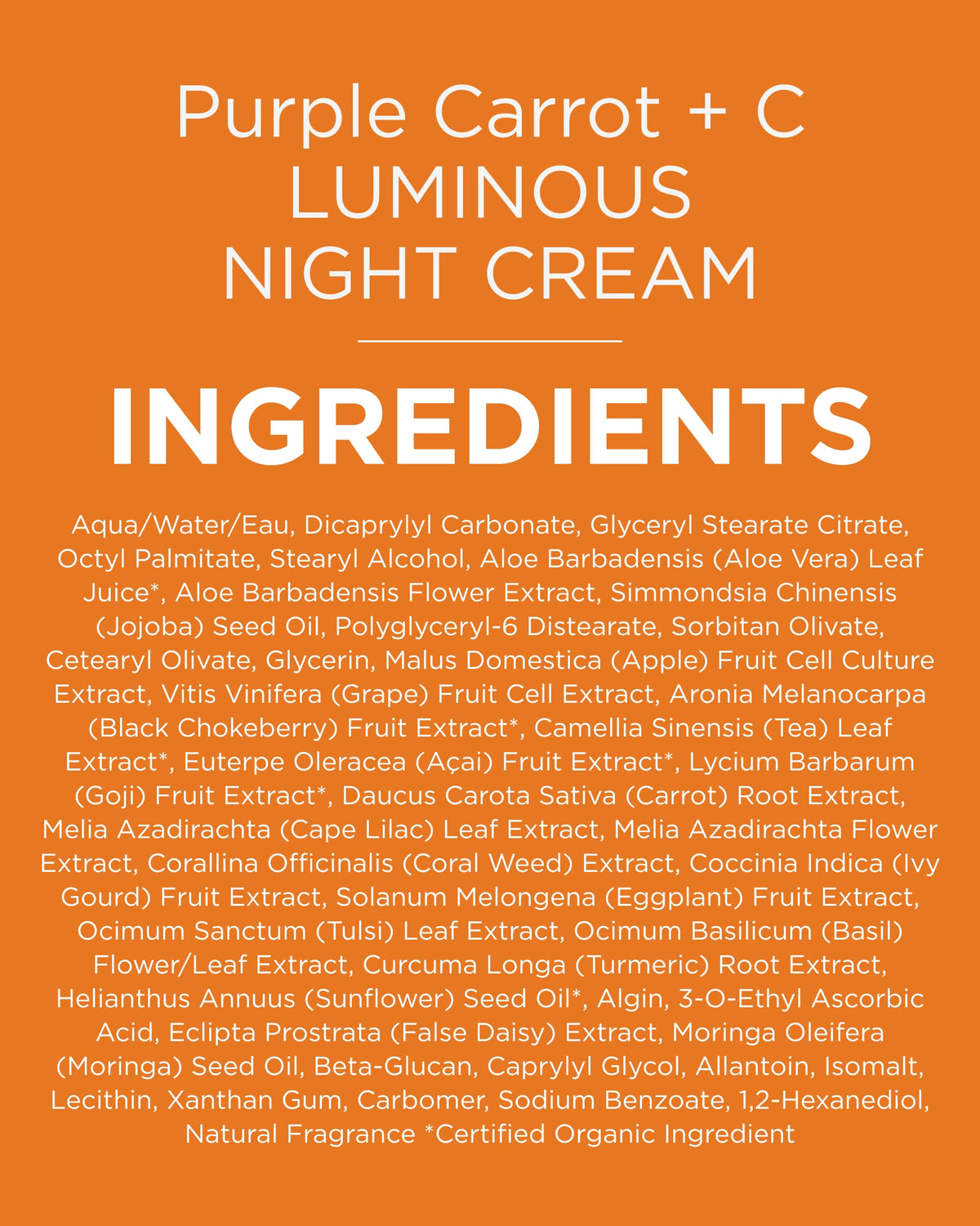 Andalou Naturals Purple Carrot Night Cream open jar view