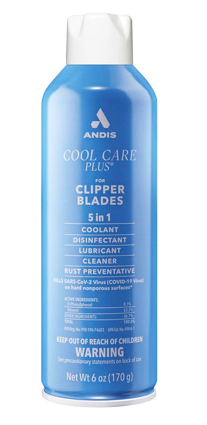 Andis Cool Care Plus 5-in-1 Clipper Blade Spray 6oz front view