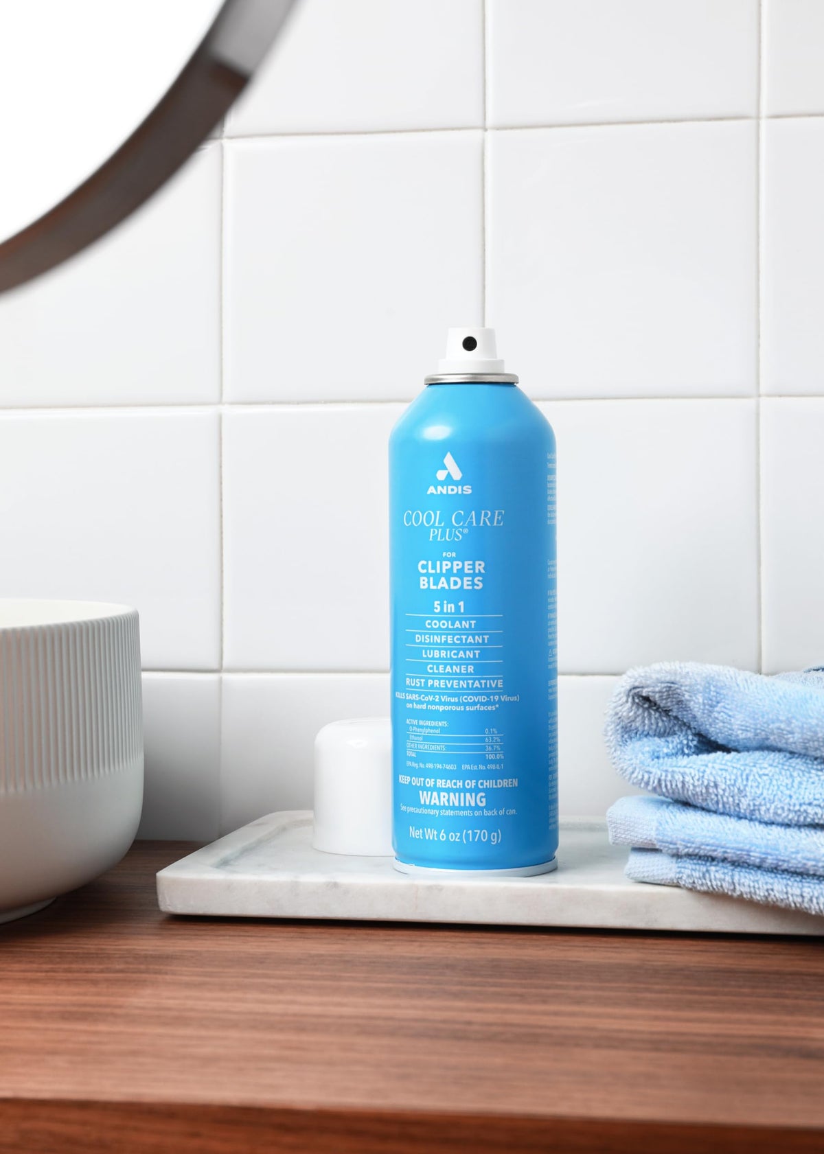 Andis Cool Care Plus 5-in-1 Clipper Blade Spray side view