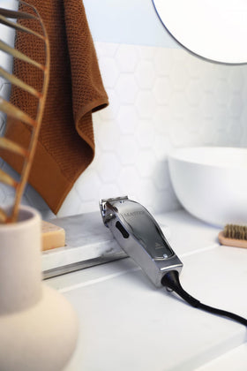 Andis Master Hair Clipper with blades adjustment close-up