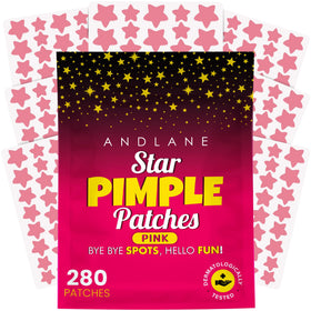 Andlane 280Pcs Star Pimple Patches in pink packaging front view