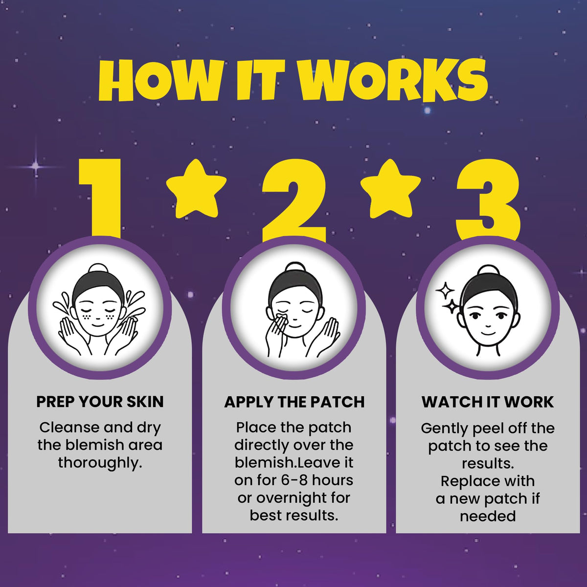 Andlane Star Pimple Patches applied on skin for blemish coverage